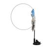 Simulation Bird Cat Toys Funny Interactive Peacock with Bell Cat Stick Toy for Kitten Playing Teaser Wand Toys Pet Cats Supplies