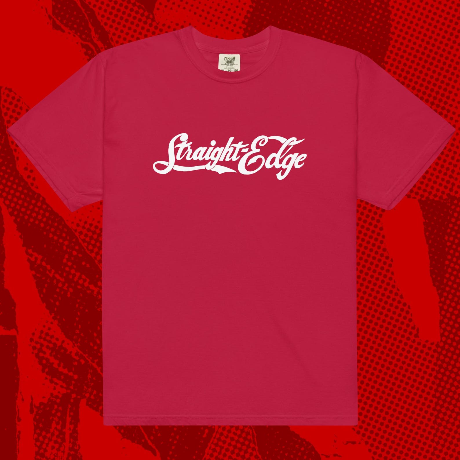 Straight Edge Red Soda Shirt | SXE Vegan Hardcore Drug Free M