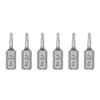 6 Piece Steel Tamper Resistant Bit Set 1/4" Hexagonal Shank Magnetic Screwdriver Bit For Various Applications
