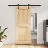 VidaXL Sliding Door and Hardware Kit 85x210 Cm Solid Pine, Interior Door, Interior Barn Door 3202977