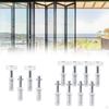 Bi-fold Door Hardware Kit Top And Guide Wheel Easy-to-use Multi-purpose Sliding Parts for