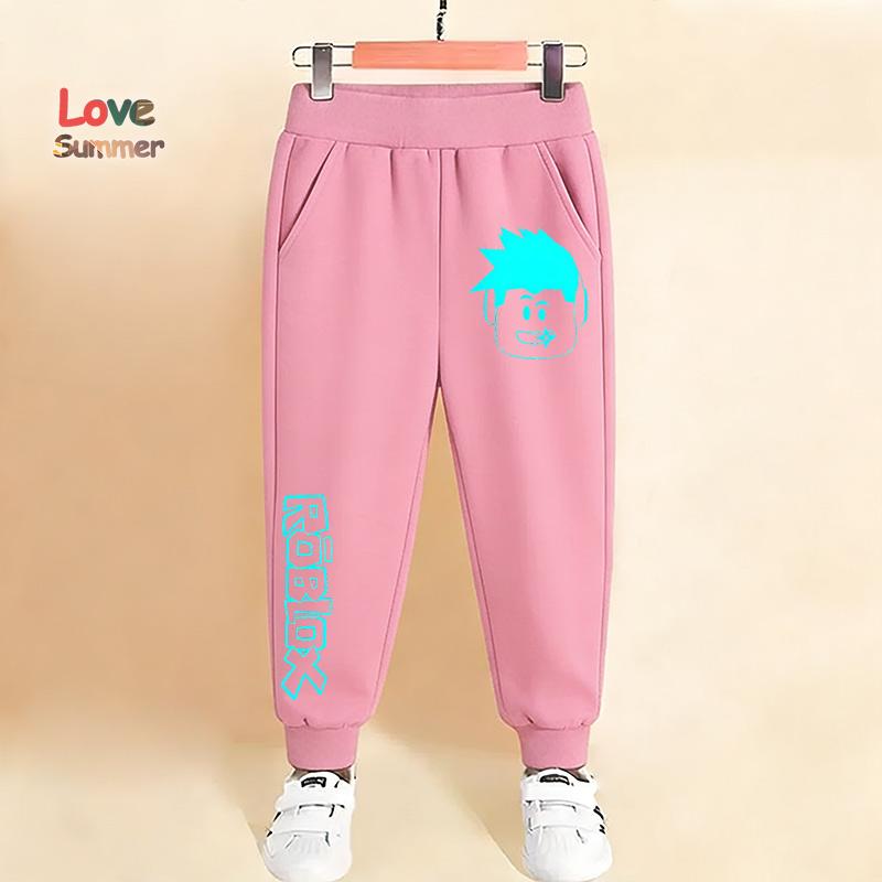 Jungenhosen Roblox Kinderhosen Heißes Spiel Print Hosen für Kinder Jogginghosen Lässige Kinderkleidung 4-14 Jahre Geburtstagsgeschenk