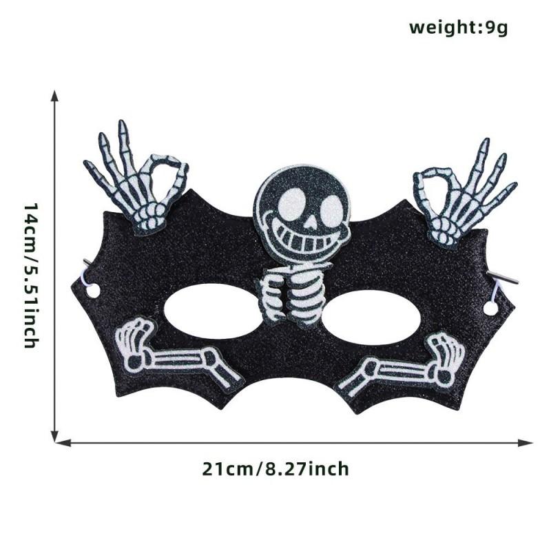 Halloween Half Face Mask Bat Skull Spider Demon Eye Cover Costume Accessory Party Decoration