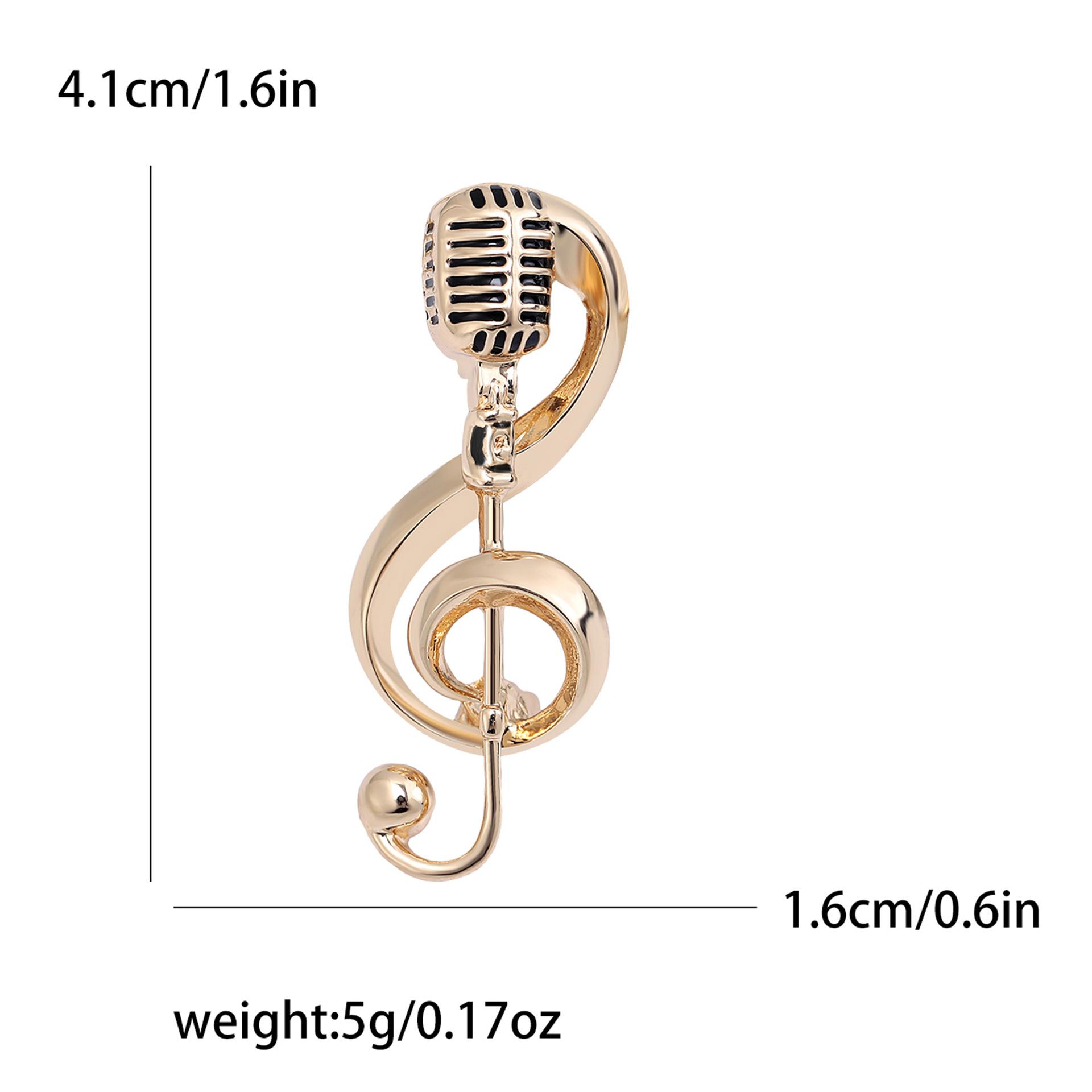 

Модная брошь в виде музыкальной ноты, простые аксессуары для одежды, брошь-корсаж