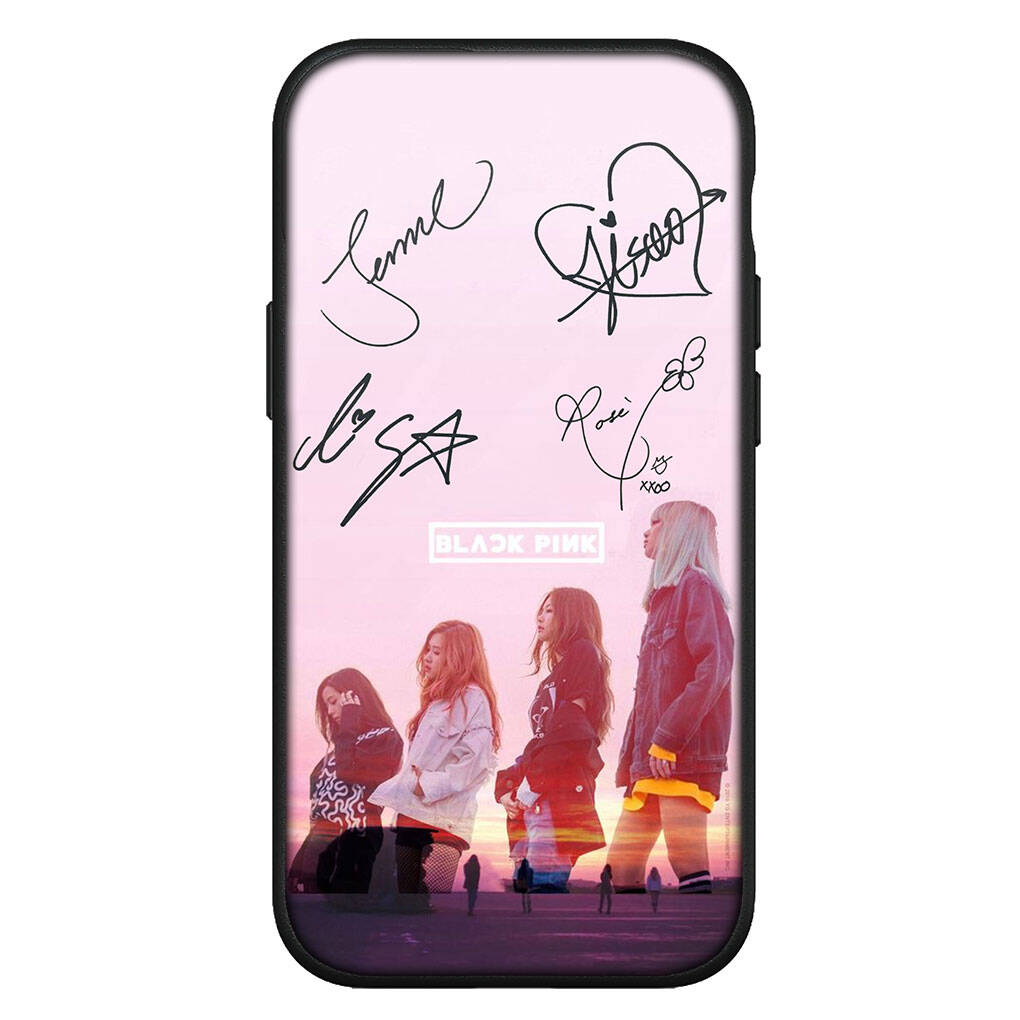 Cover for iPhone 17 16 15 Xiaomi Poco Redmi Note 14 13 12 11 Pro Max Samsung Galaxy S25 S24 9 OPPO Huawei Black Lisa Rose Jennie Jisoo Pink Phone Case