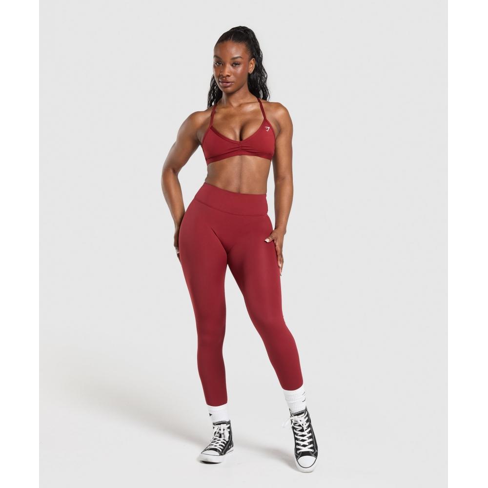 Gymshark Superset 2.0 Leggings Sets Red B4b2y Rb12