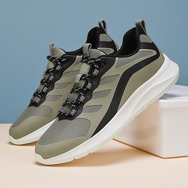 Sports Men's Shoes 2025 Summer New Breathable Fly-woven Mesh Running Shoes Men's Non-slip and Wear-resistant Casual Walking Shoes