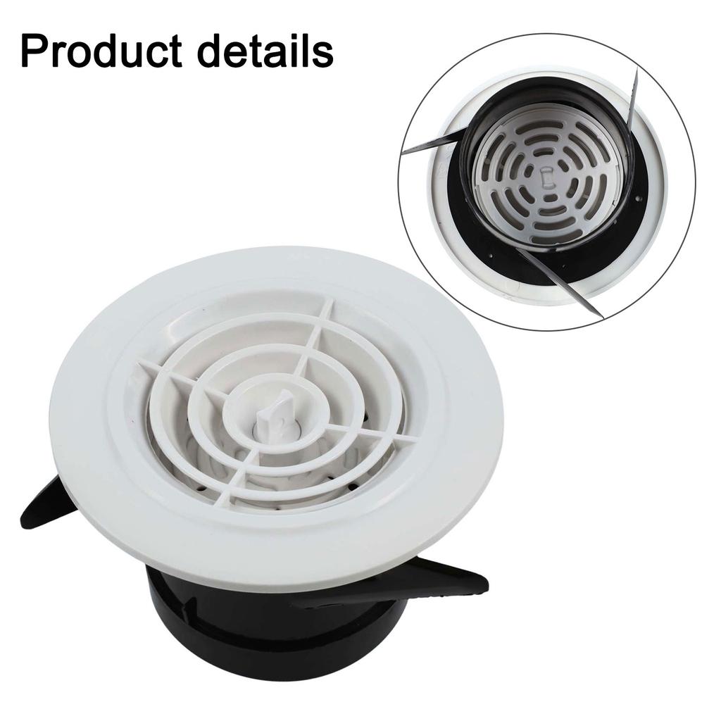 Vent Outlet Air Vent 1 Pcs ABS Accessories Adjustable Exhaust Grille Cover Replacement Round Ventilation Bathroom