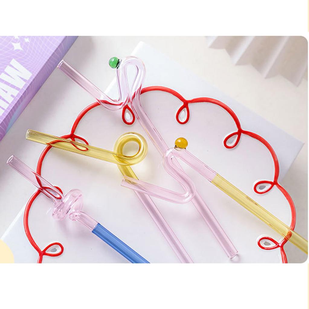 Knotting Transparent Colored Straws Lightweight Smooth Edge Straws for Kitchen Hotel Restaurants