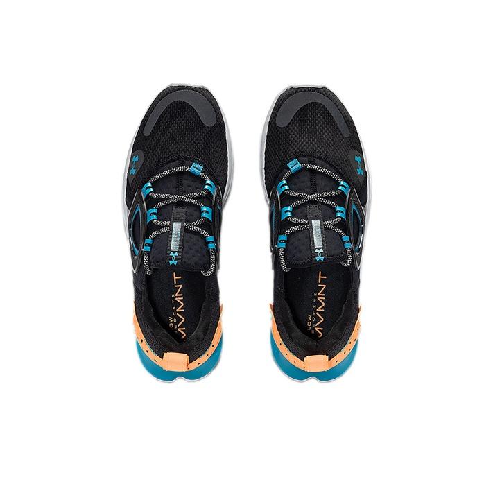 Under Armour Flow Velociti Wind Sportlicher Stoff Niedrig geschnitten Freizeit Laufschuhe Herren Sneaker Schwarz 3024197-001