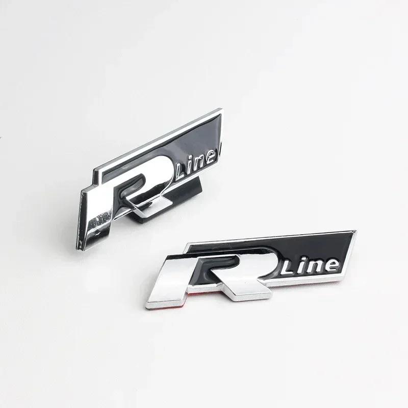 VW 2026 Hot Car Front Grille Emblem for Volkswagen Rline Polo Passat B5 B7 Golf 3 4 5 Jetta Touareg Beetle Tail Trunk Fender Bad FMPQT1