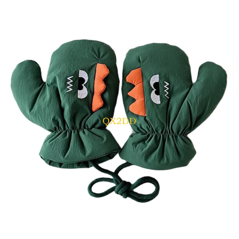 QX2D Toddler Winter Gloves Warm Lined Water Resistant Outdoor Activity Handwear