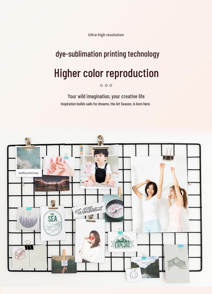 CP2100 Mobile Dye-Sublimation HD Color Photo Printer Portable Pocket Size