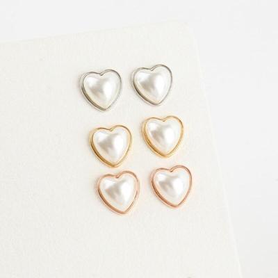 Women's Silver Gold Pink Volume Earrings