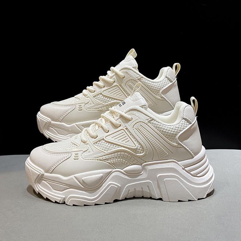 Plateau Dad Schuhe Damen Neu Herbst Sport und Freizeit Weiße Schuhe Damen Ins Trendy Vielseitig Nische Explosion