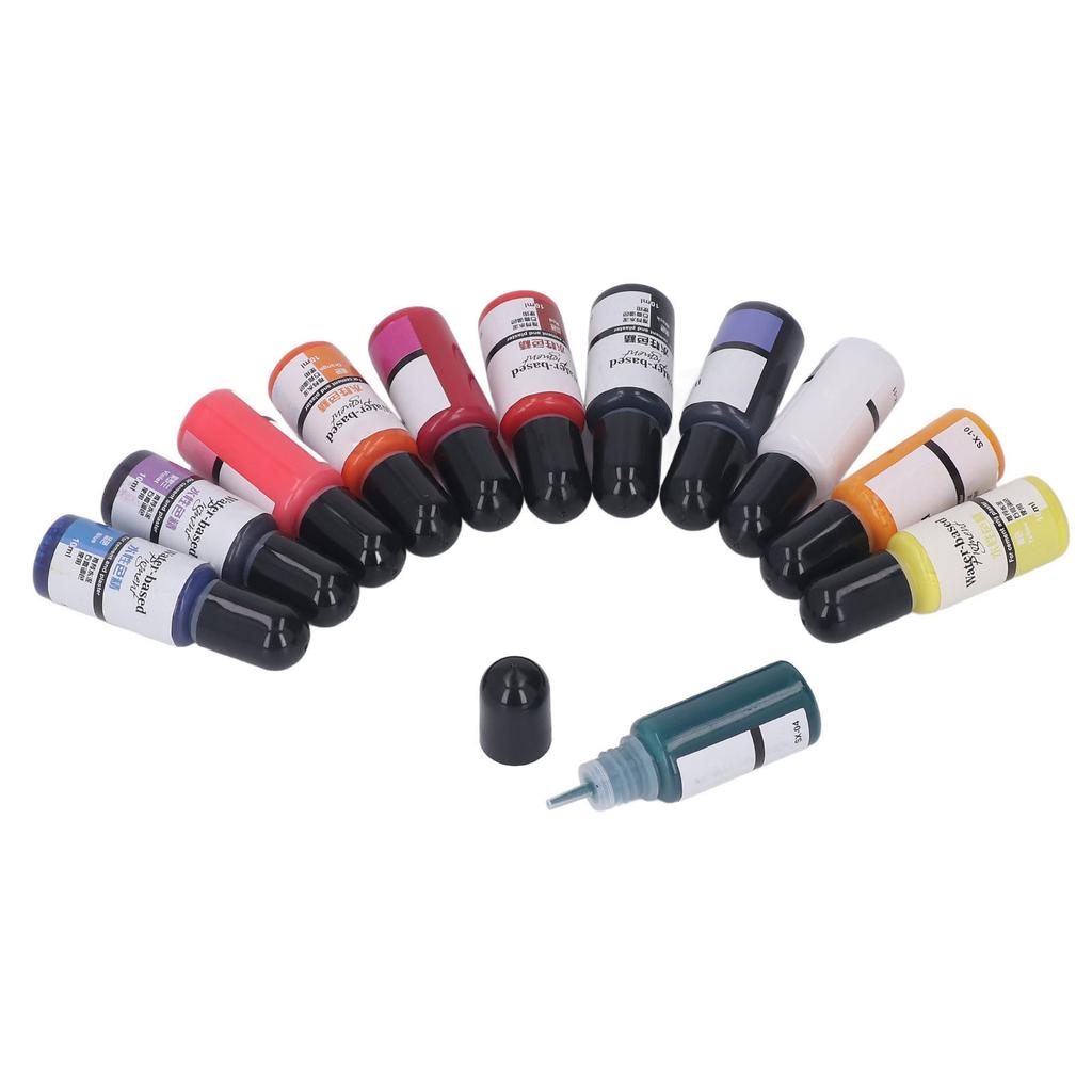 12 Colors Epoxy Resin Pigment Even Luster DIY Handcraft Epoxy Resin Dye for Cement Gypsum