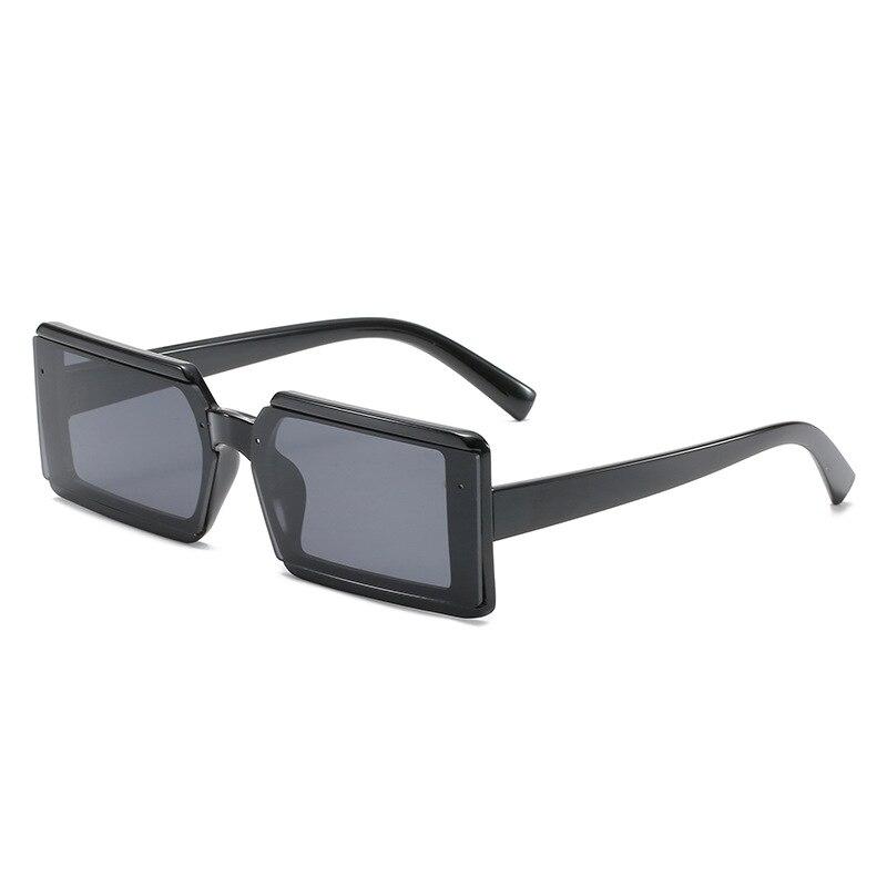 SO&EI Fashion Small Rectangle Sluneční brýle Ženy Retro Candy Barva Odstíny UV400 Muži Trendy Čtvercové červené Šampaňské sluneční brýle