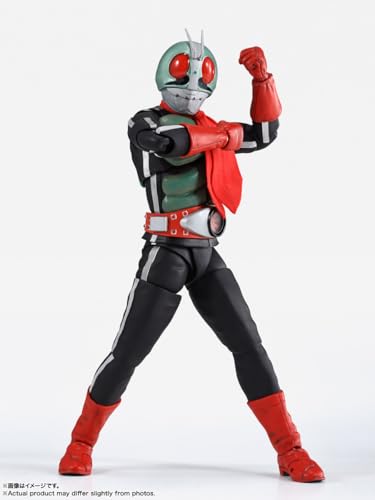 TAMASHII NATIONS S. H. Figuarts (Echte Knochenschnitztechnik) Kamen Rider Neu Nein. 2 Glorreiche Showa Rider Edition, ca. 145 mm, PVC, ABS und Stoff
