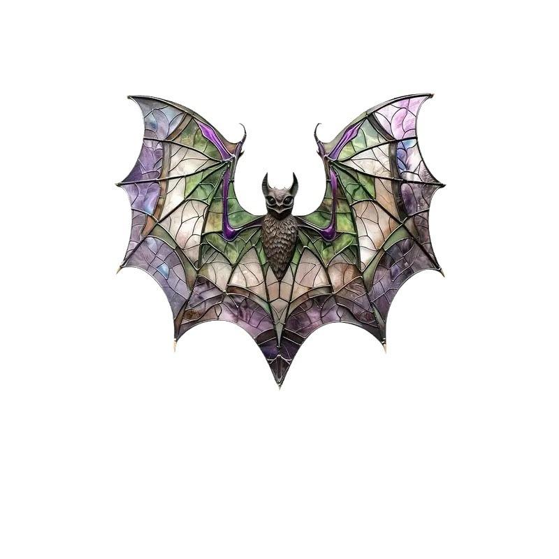 

1 шт. Акриловая летучая мышь на Хэллоуин, украшение на стену, венок, центральный аксессуар 20x20x0.2cm