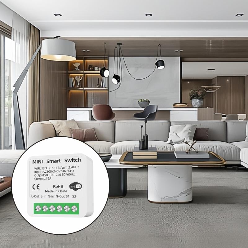 Breaker 16A 2 Way Control Switches WiFi Switches with Timer and Countdown Function Easy Installation