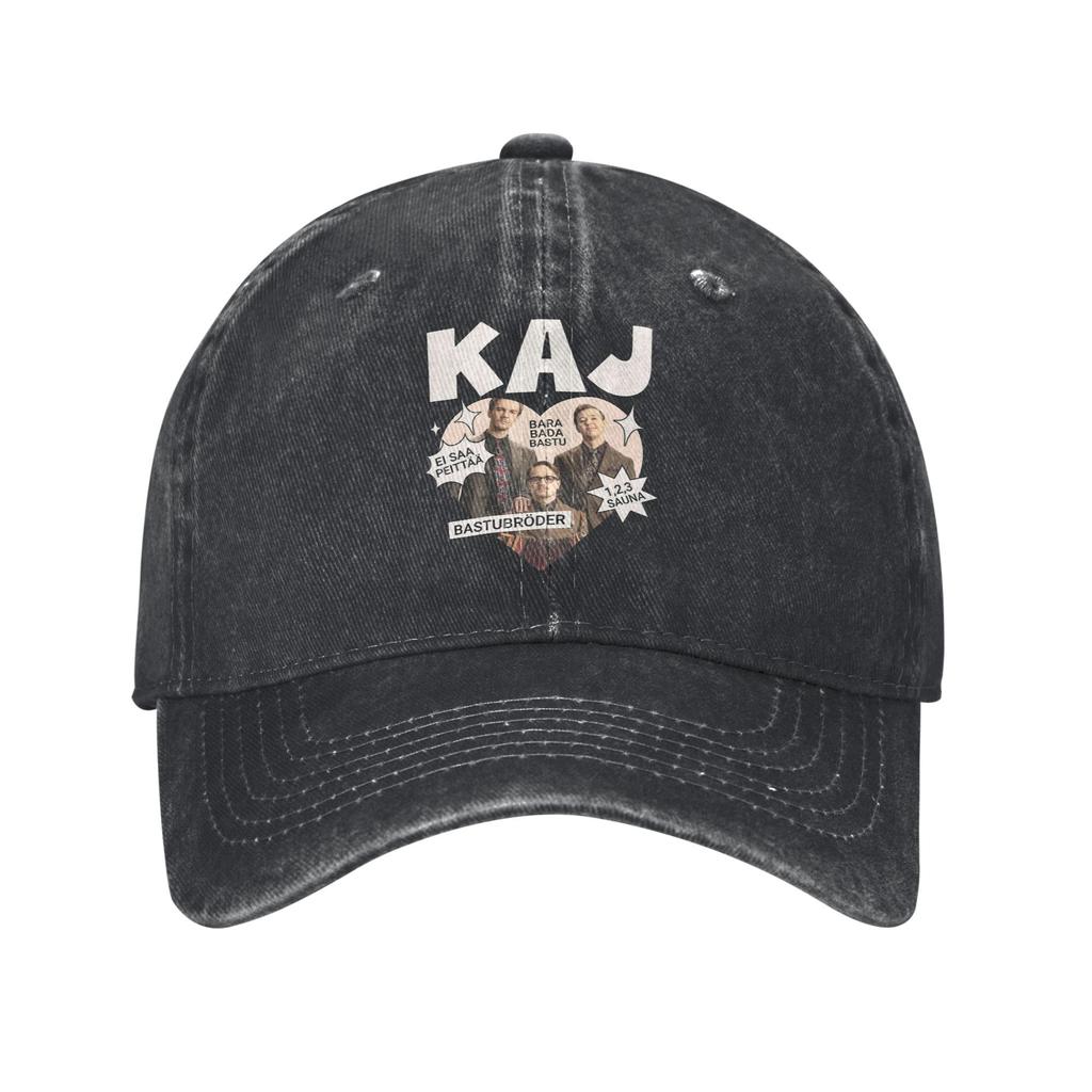 Sweden KAJ Bara Bada Bastu Unisex Baseball Cap 2025 European Song Contest Distressed Washed Caps Hat Vintage Outdoor Snapback