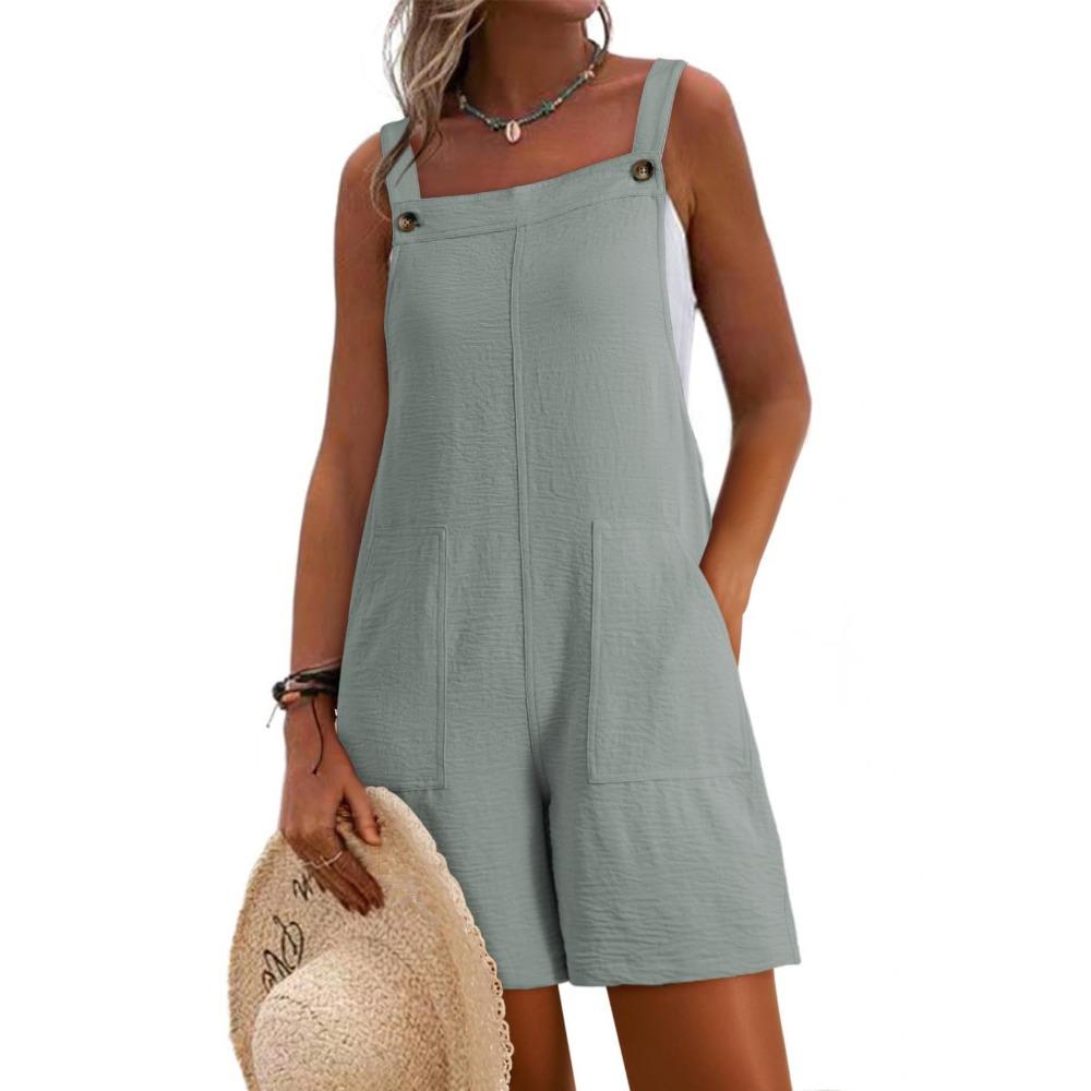 

Fashionable Casual Solid-color Drawstring Wide-leg Short Style Versatile and Loose-fitting Women s Drawstring Pants 2XL