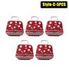 1-20PCS Tinplate Handbag Candy Box Children's Gifts Small Tin Box Mini Handbag Christmas Decoration Supplies Christmas Candy Box