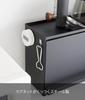 Yamazaki Jitsugyo Open Front Kitchen Countertop Storage Rack D15 Black Door W60 x x Tower Storage Shelf Cupboard 1453 (Yamazaki) [Completed Product]