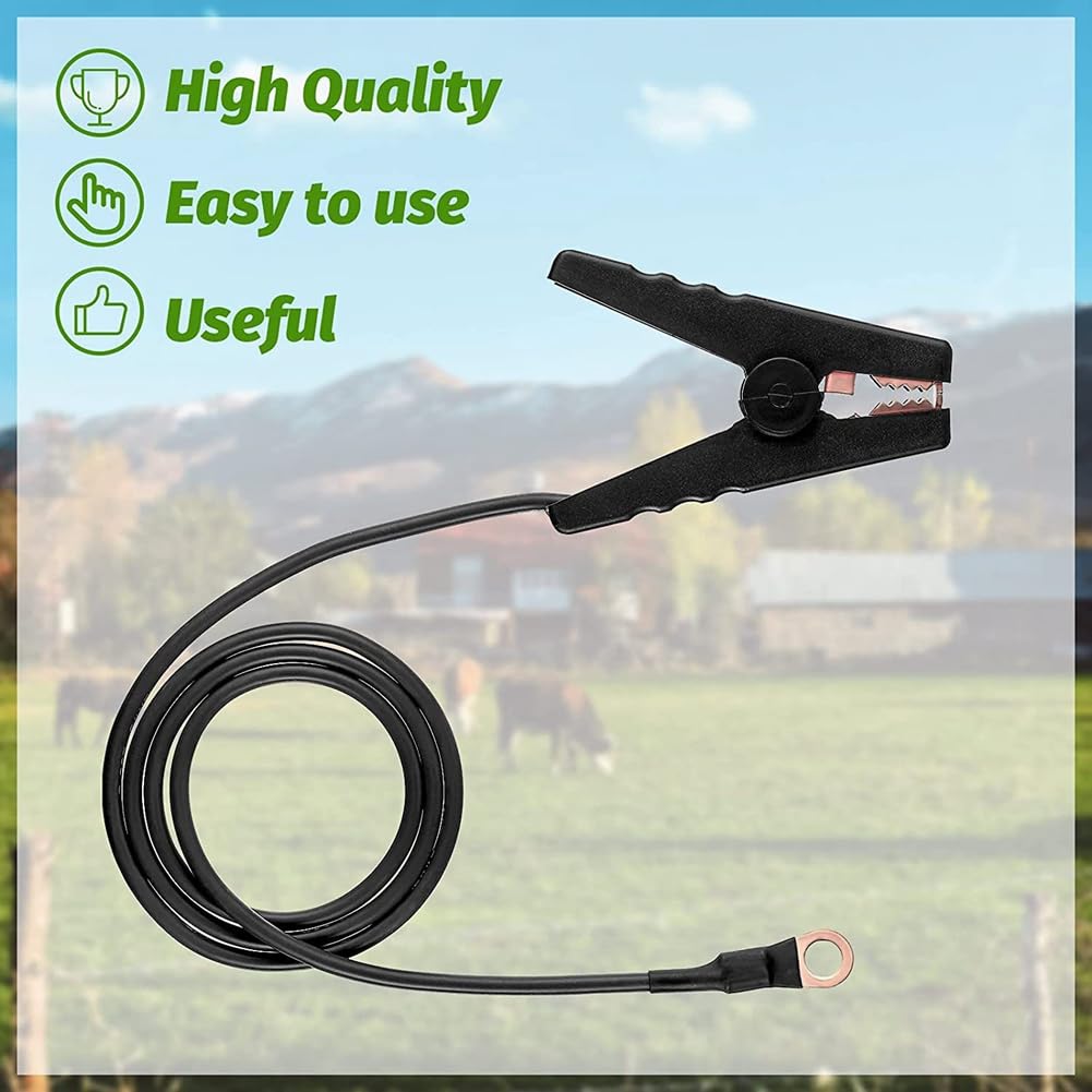 Herafy Alligator Clip Booster Jumper Cable 3FT/90cm Car Jumper Cable for Car
