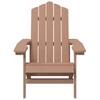 Vidaxl Adirondack Garden Chair, HDPE, Brown