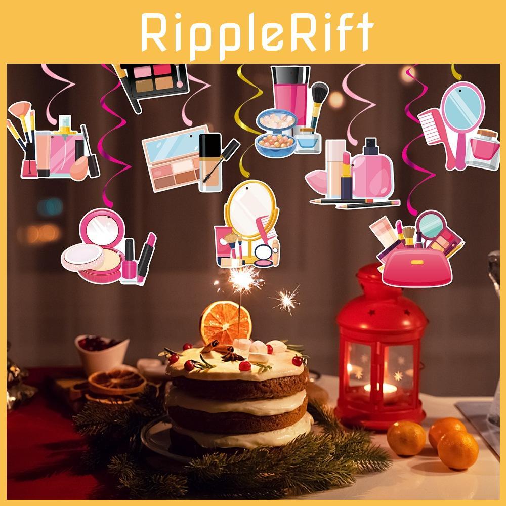 Themed Cosmetics Party Decoration Spiral Ceiling Pendant For Kids Birthday Party