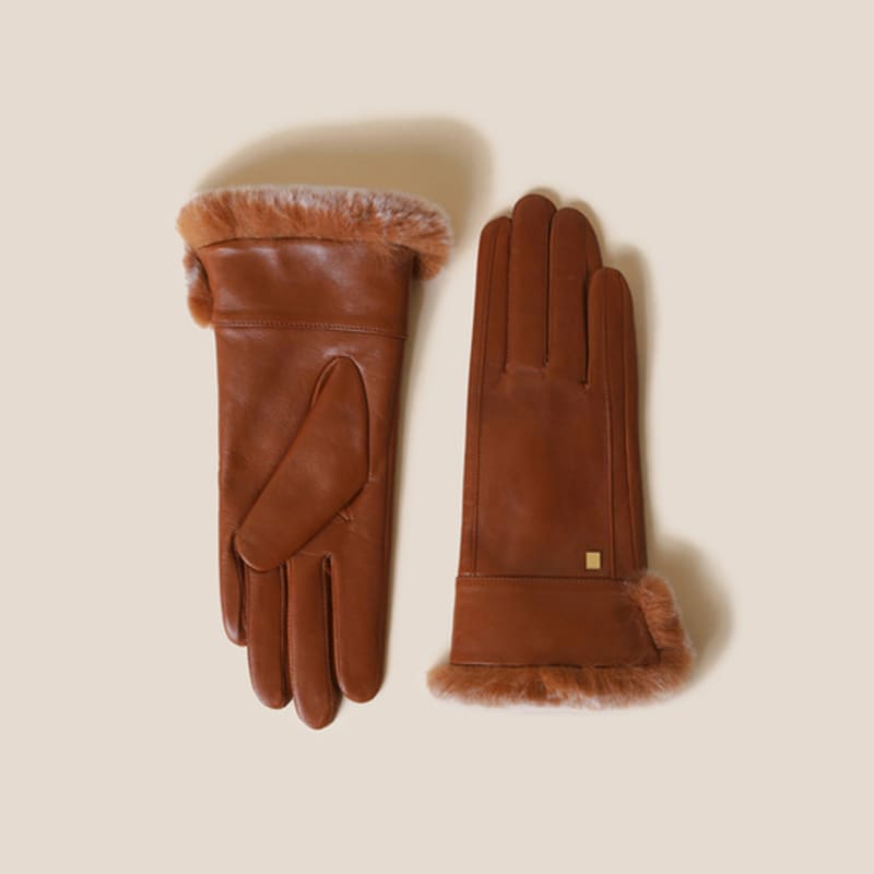 

COURONNE Vety Меховые перчатки (коричневый)_RCHAX24641BRX Caramel Cafe