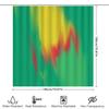 Colorful Green Shower Curtain With Red And Yellow Accent For Bathroom Decor Polyester Fabric, Water-Resistant Print Design