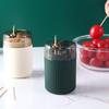 1/3/4Pcs Automatic Toothpick Dispenser Clear Lid Press Toothpick Holder Organizer Container Home Office Restaurant Desktop Decoration Birthday