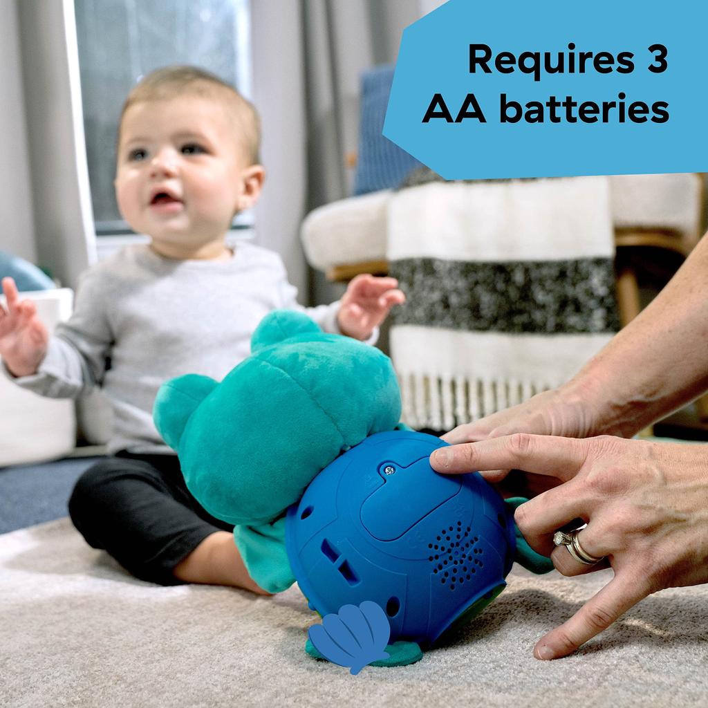 Baby Einstein Neptune Music Plush a cute composer turtle months and Educational toy with various shapes and foreign and musical instruments Toy, (6