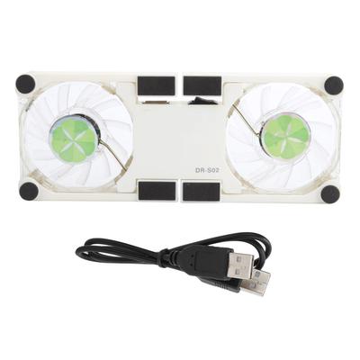 Tappetino di raffreddamento per laptop USB pieghevole, supporto per radiatore leggero e portatile con supporto antiscivolo(bianca )
