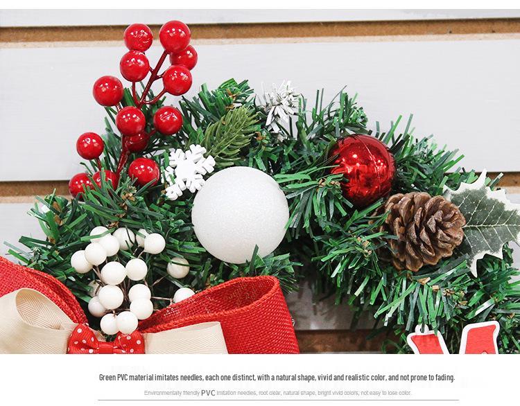Fresh Christmas Wreath for Window and Door Display Decorations