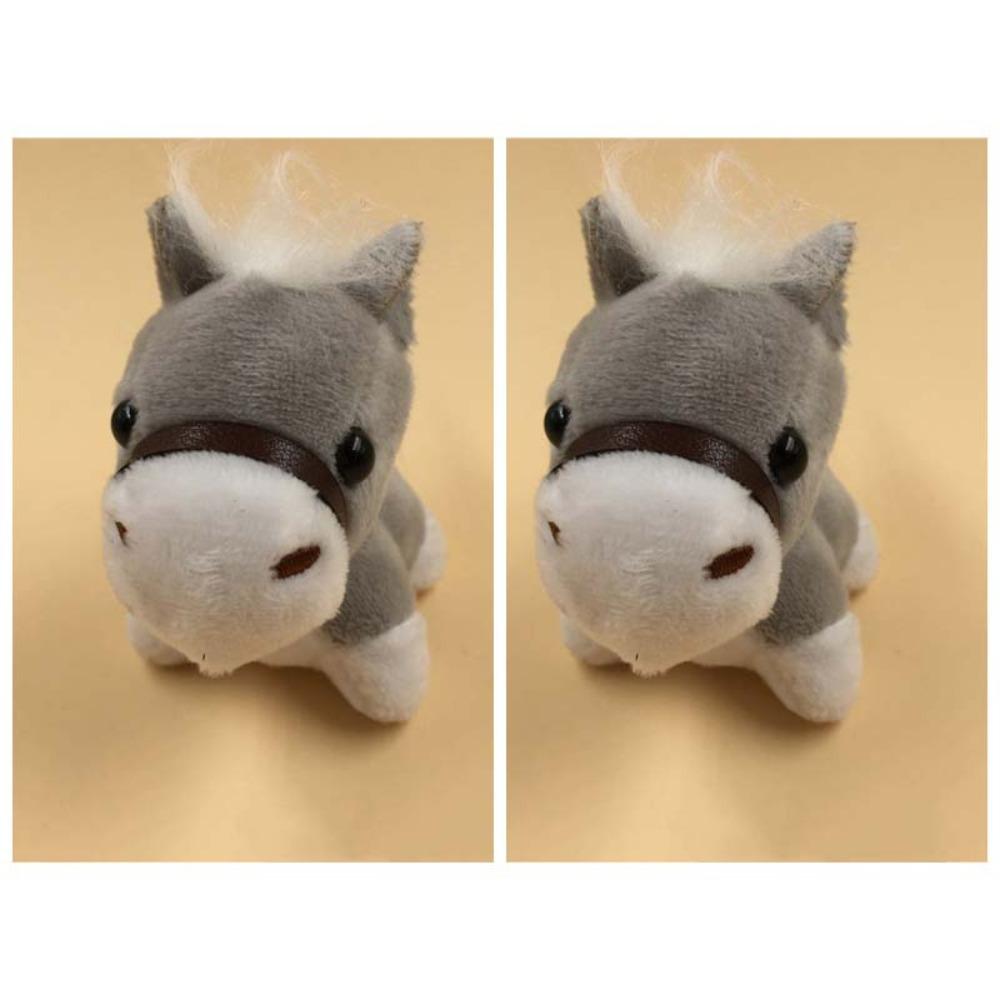 2Pcs Stuffed Animals Horses Plush Doll Hanging Decor Plush Horses Toy Boy Girl