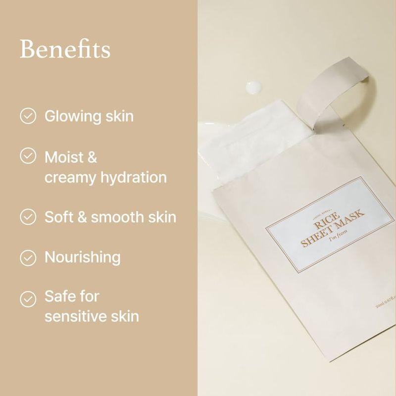 I'm from - Rice Sheet Mask