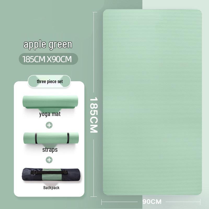 Non-Slip Thick Yoga Mat for Beginners - Indoor Fitness & Exercise Aid
