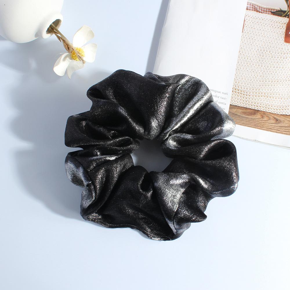 

Large Premium Large Intestine Ring Lazy Ball Head Low Ponytail Headrope High Elastic Hair Band Hair Accessories чёрный