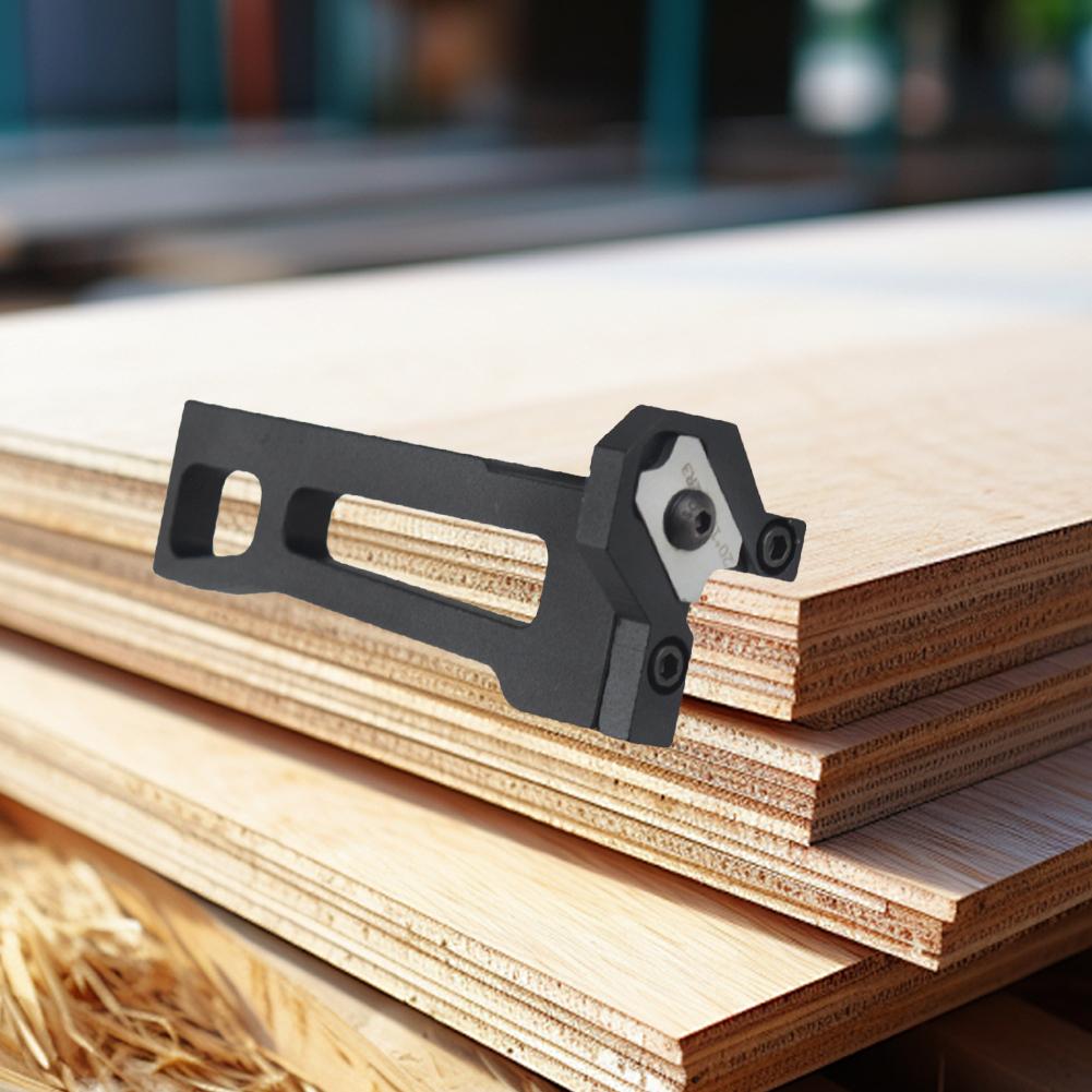 Woodworking Chamfer Plane Anti-Slip Manual Planer Blade Wear Resist Burr Scraper Tool for Wood Plywood Plastic PVC