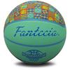 Fantecia Basketball Size Rubber Blue Square Perfect Gift for Teens 5, Indoor/Outdoor Ball, Pattern,