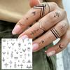 1 Sheet Small Pattern Temporary Tattoos For Women Finger Hand Ear, Realistic Star Sun Planets Fake Tattoo Sticker Durable Tatoos