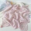 60x60cm Square Scarf Fringed Floral Kerchief Tassel Muffler Hair Bandana  Travelers