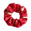 1/3/6Pcs Christmas Hair Ties Red White Velvet Hair Scrunchies Elastic Hair Band Ponytail Holder Glitter Sequins Snowflakes Hair Ropes