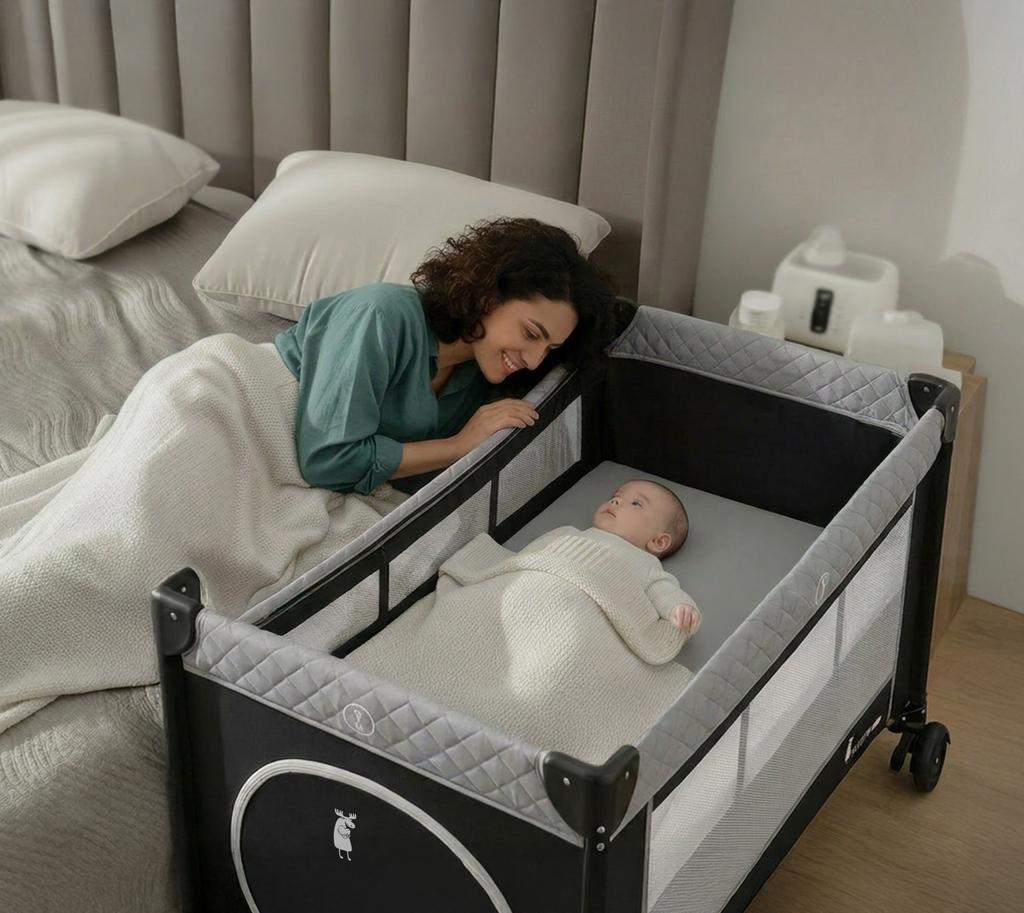 Overnight Foldable Travel Cot 3 Levels + Bag