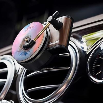 Car Air Freshener Scented Tablets with Universal Simple Installation Record Player-Shaped Album Cover