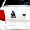 New Bicycle Protection Automobile Decoration 3D Respect Car Sticker Auto Decal Reflective