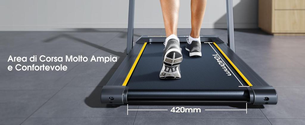 NEW Treadmill TP1 Folding Electric Rolling Mat 16 km/h, 12 Programs, Cardiometer APP and Remote Control, Walking and Running Machine for Indoor.